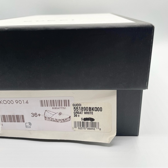 NEW Gucci White Leather Double G Marmont Matelasse Quilted Espadrille Sandals - Picture 8 of 14